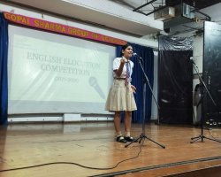 VI to VIII English Elocution Competition 2025-26